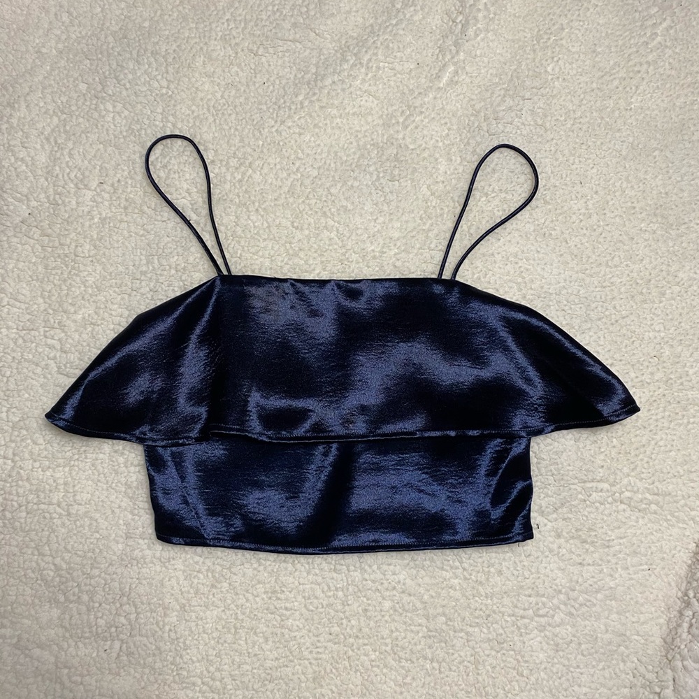 Urban Outfitters cropped satin tank top